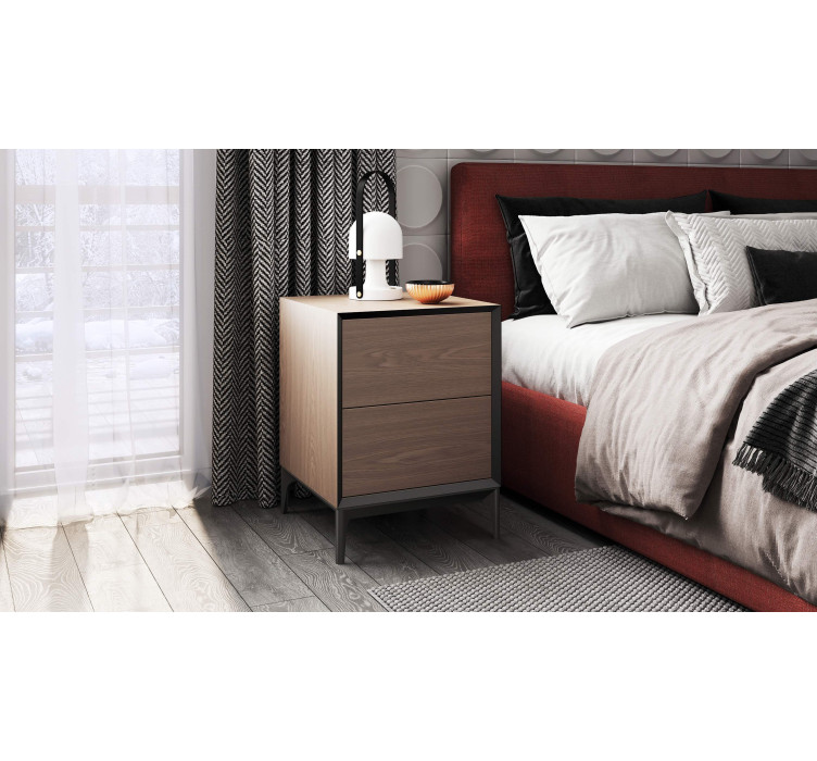 Пряма приліжкова тумба Delta 1 Wood4